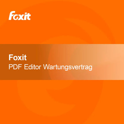 Foxit PDF Editor + contrato de mantenimiento