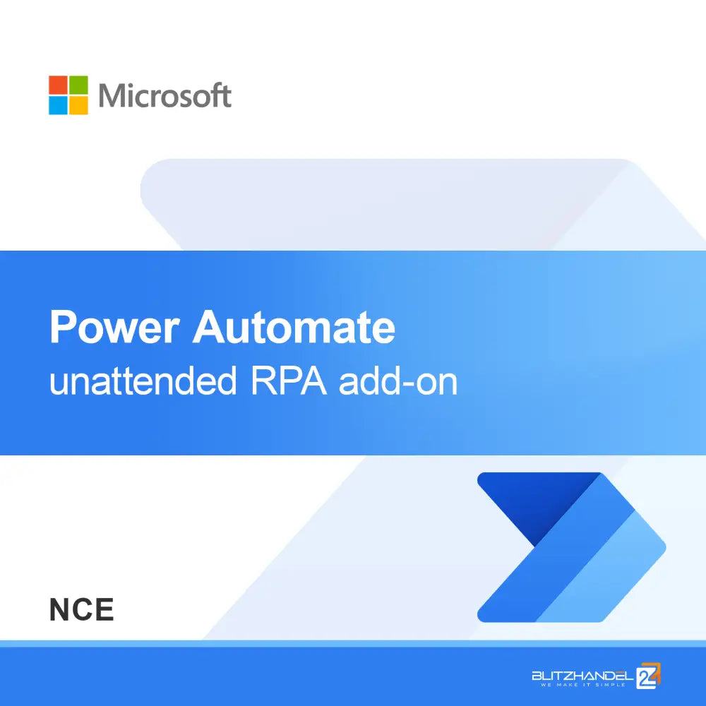 Power Automate unattended RPA add-on (NCE)